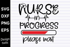 Nurse in progress please wait SVG Product Image 1