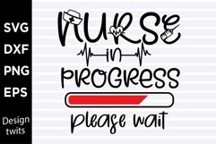 Nurse in progress please wait SVG Product Image 1