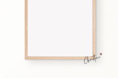 Neutral Wood Frame Mockup, Boho 4 Stacked Frames Mockup Product Image 2
