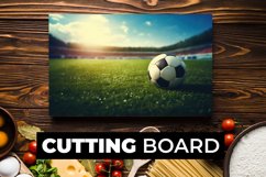 Football Cutting Board Sublimation Product Image 1