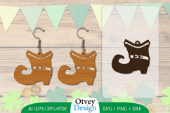 St Patrick&#039;s Day Earrings LaserCut File Product Image 1