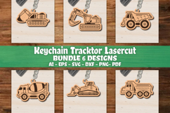 Keychain Tracktor Lasercut BUNDLES Product Image 1