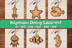 Keychain Sea Animals Lasercut BUNDLES Product Image 1