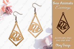 Keychain Sea Animals Lasercut SVG Product Image 1