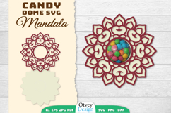 Mandala Candy Dome SVG | Candy Holder SVG BUNDLES Product Image 8