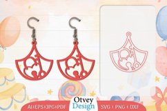 Earrings Valentine Lasercut, Earring Birthday Lasercut Product Image 8