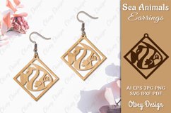 Keychain Sea Animals Lasercut SVG Bundle 12 Designs Product Image 8