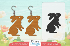 Earring Rabbit Lasercut | Happy Easter Lasercut BUNDLES 12 Product Image 8