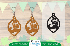 St Patrick&#039;s Day Earrings LaserCut File BUNDLE Product Image 8