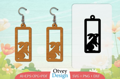 Earring Rabbit Lasercut | Happy Easter Lasercut Product Image 1