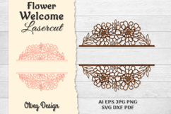Flower Welcome Lasercut Product Image 1