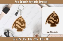 Keychain Sea Animals Lasercut SVG Product Image 1