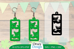 St Patrick&#039;s Day Earrings LaserCut File Product Image 1