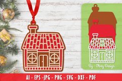 Gingerbread House Papercut SVG BUNDLE 12 Design Product Image 8