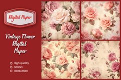 Floral digital paper Product Image 1