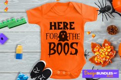 Here For The Boo, Halloween Cut File, Baby Ghost Svg Product Image 1