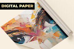 Paint Eye Digital Paper Product Image 1