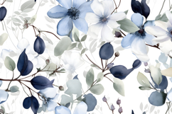 Watercolor Floral Digital Paper Pattern | Floral Background Product Image 1