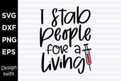 I stab people for a living SVG Product Image 1