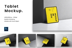 Minimal Tablet Device Mockup Set Product Image 1