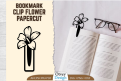 Clip Bookmark Flower Papercut BUNDLES Product Image 9