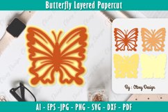 Butterfly Layered Papercut SVG Product Image 1