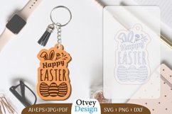 Happy Easter Keychain Lasercut BUNDLES 12 DESIGNS Product Image 9