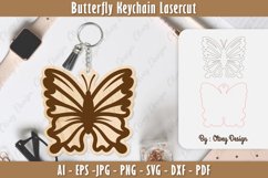 Butterfly Keychain Lasercut Product Image 1