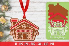 Gingerbread House Papercut SVG BUNDLE 12 Design Product Image 9