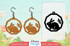 Earring Rabbit Lasercut | Happy Easter Lasercut Product Image 1