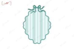 Winter Coquette Frame Clipart Bundle | Winter Sublimation Product Image 9