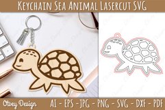 Keychain Sea Animal Lasercut SVG Product Image 9