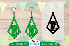 St Patrick&#039;s Day Earrings LaserCut File BUNDLE Product Image 7