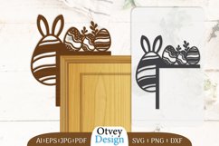 Door Corner Happy Easter Egg Lasercut Product Image 1