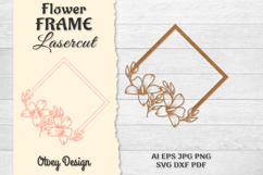 Frame Flower Round Lasercut Product Image 1