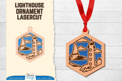 Lighthouse Ornament Lasercut Product Image 1