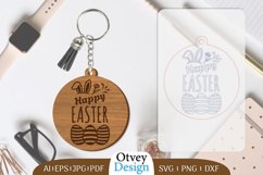 Happy Easter Keychain Lasercut BUNDLES 12 DESIGNS Product Image 9