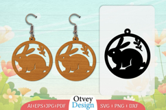 Earring Rabbit Lasercut | Happy Easter Lasercut Product Image 1