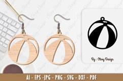 Ball Earring Lasercut Product Image 1