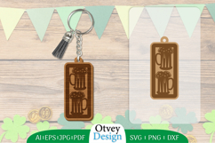 Keychain St Patrick&#039;s Day Lasercut Product Image 1