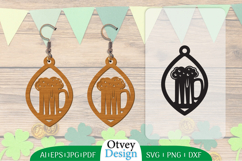 St Patrick&#039;s Day Earrings LaserCut File BUNDLE Product Image 9