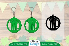 St Patrick&#039;s Day Earrings LaserCut File BUNDLE Product Image 9