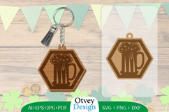 Keychain St Patrick&#039;s Day Lasercut Product Image 1