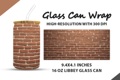 Brick Wall Glass Can Wrap Product Image 1