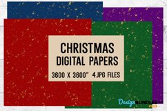 Christmas Digital Papers, Christmas Digital Paper Product Image 1