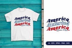 America Since 1776 SVG | America T shirt | Patriotic SVG Product Image 1