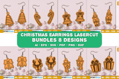 Christmas Earrings Lasercut BUNDLES Product Image 1