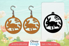 Earring Rabbit Lasercut | Happy Easter Lasercut Product Image 1