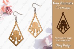 Keychain Sea Animals Lasercut SVG Product Image 1