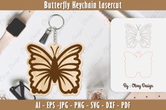 Butterfly Keychain Lasercut Product Image 1